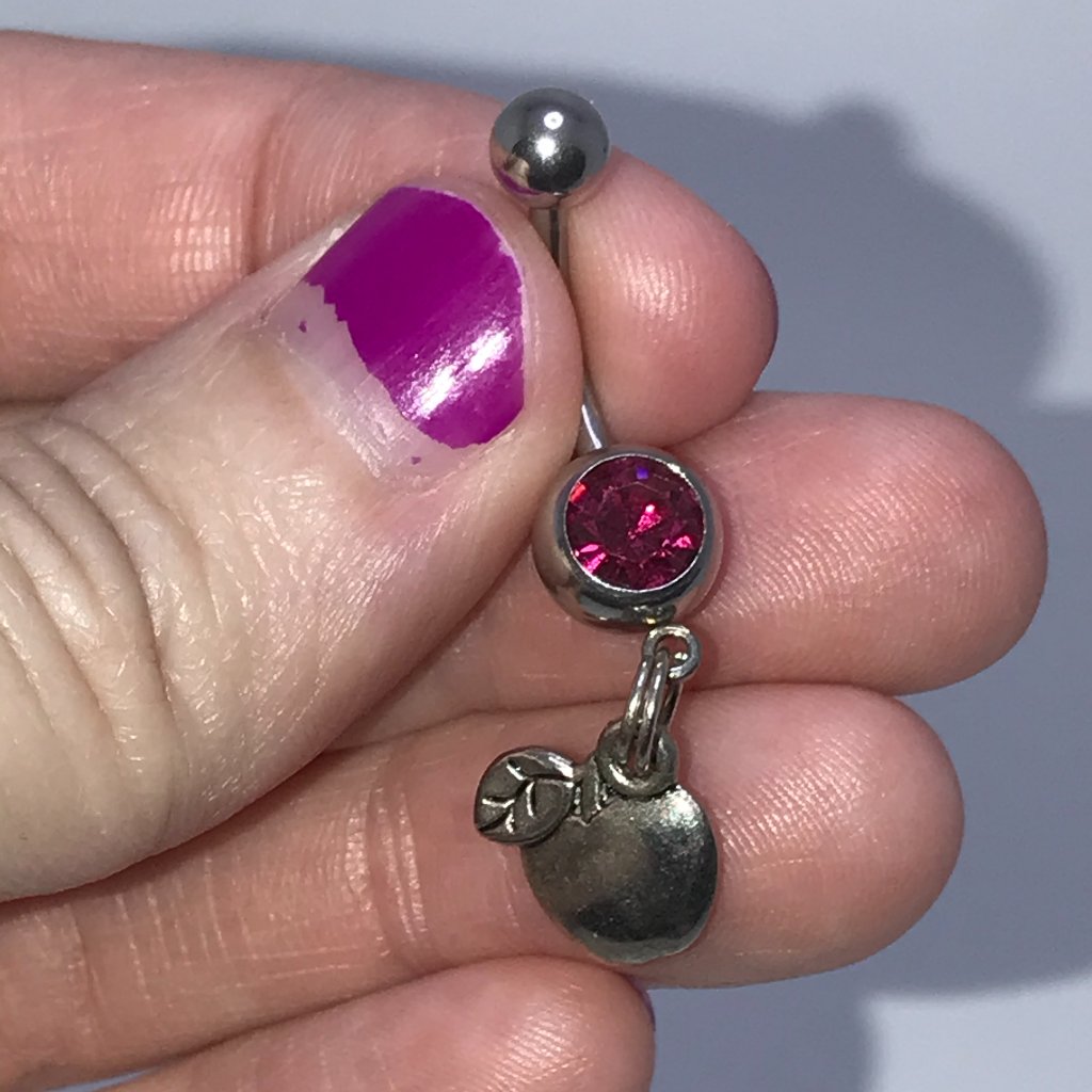 Apple Dangle Belly Ring